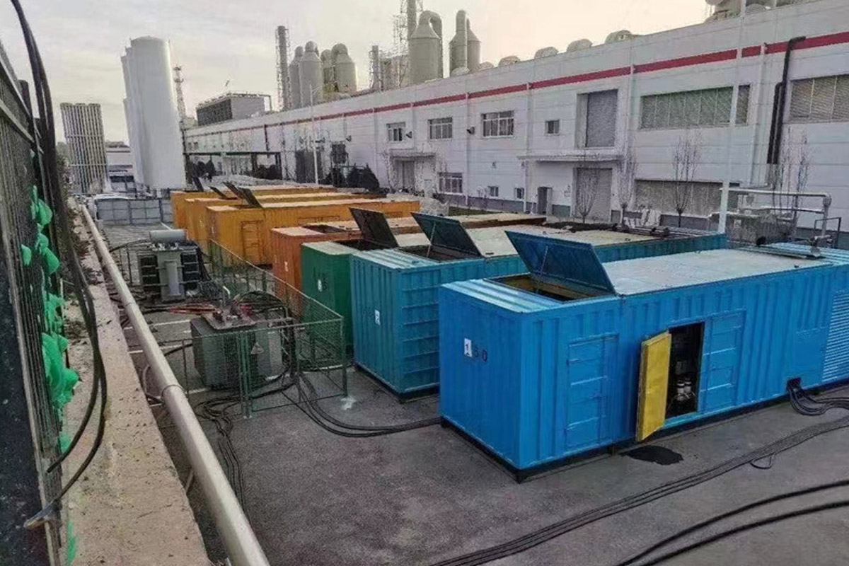自贡发电机租赁施工现场